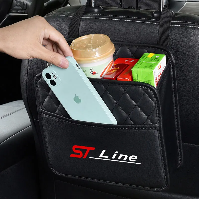 

Car Organizer Multi Storage Hanging Bag Seat Back Capacity Pouch for Ford ST-line Focus2 3 Mondeo Ecosport Kuga Mk34 Accessories