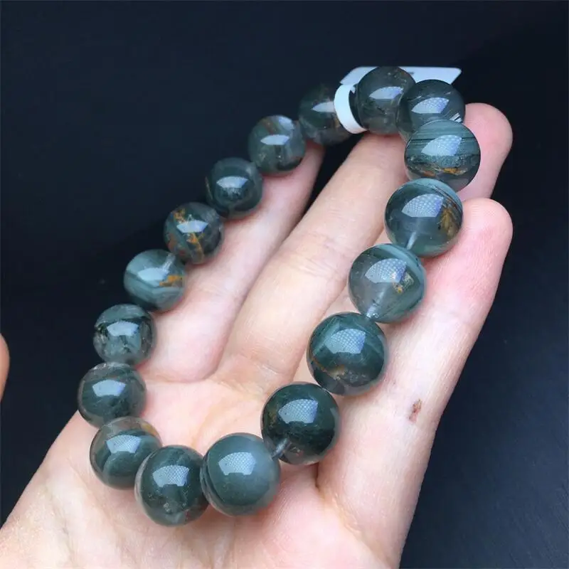 

12MM Natural Clear Garden Quartz Bracelet Jewelry For Woman Man Fengshui Healing Wealth Beads Crystal Holiday Gift 1pcs