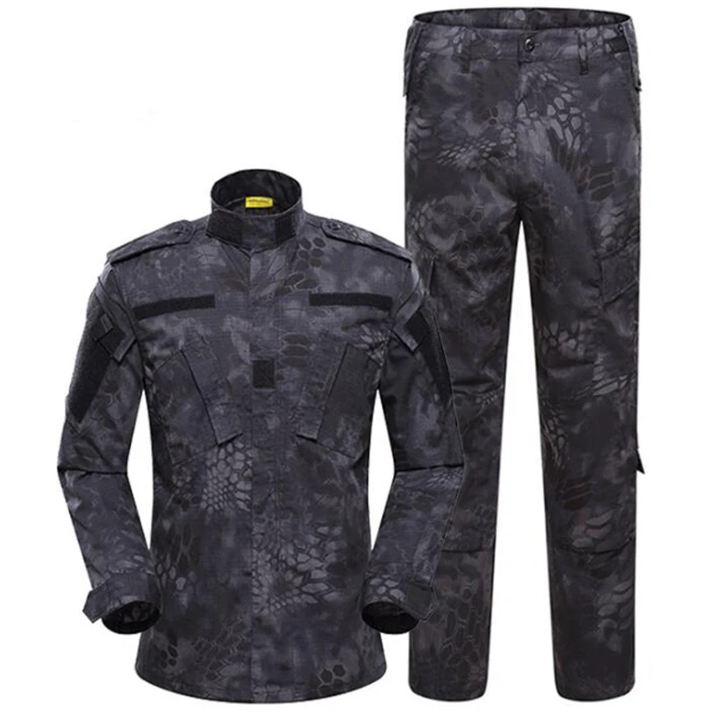 Kryptek Outdoor Milita Uniform Tactical Wear resistant Suit Men Special Forces Coat Pant Fishing Camouflage Hunting Clothes
