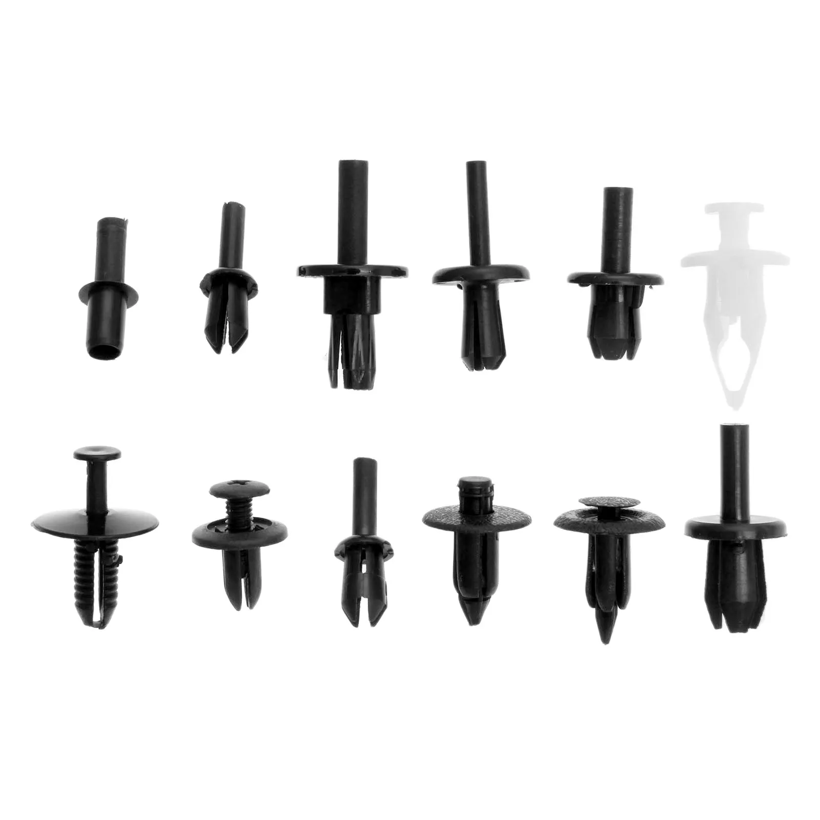 690Pcs Car Door Trim Panel Clips Automotive Push Pin Rivet Body Interior Fastener Assortment Universal Auto Interior Accessories