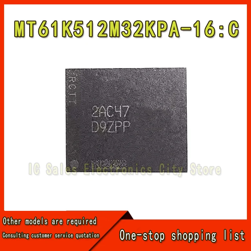 (1-5 pièces) 100% Nouveau MT61K512M32KPA-16:C D9ZPP BGA Chipset