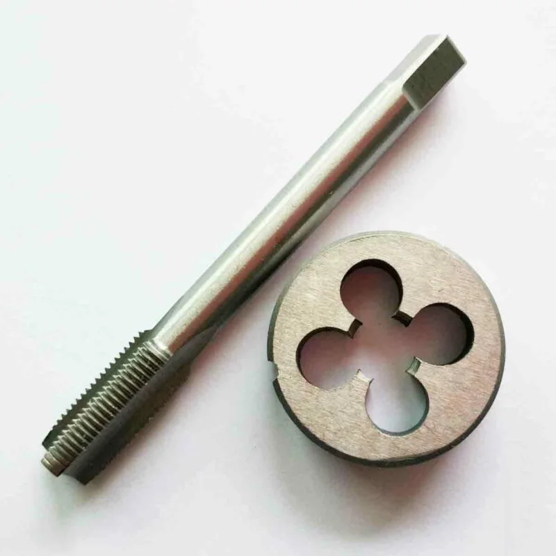 Die Professional Quality M13 x 125mm Right Hand Direction Tap and Die Set for Metalworking with HSS M2 Material