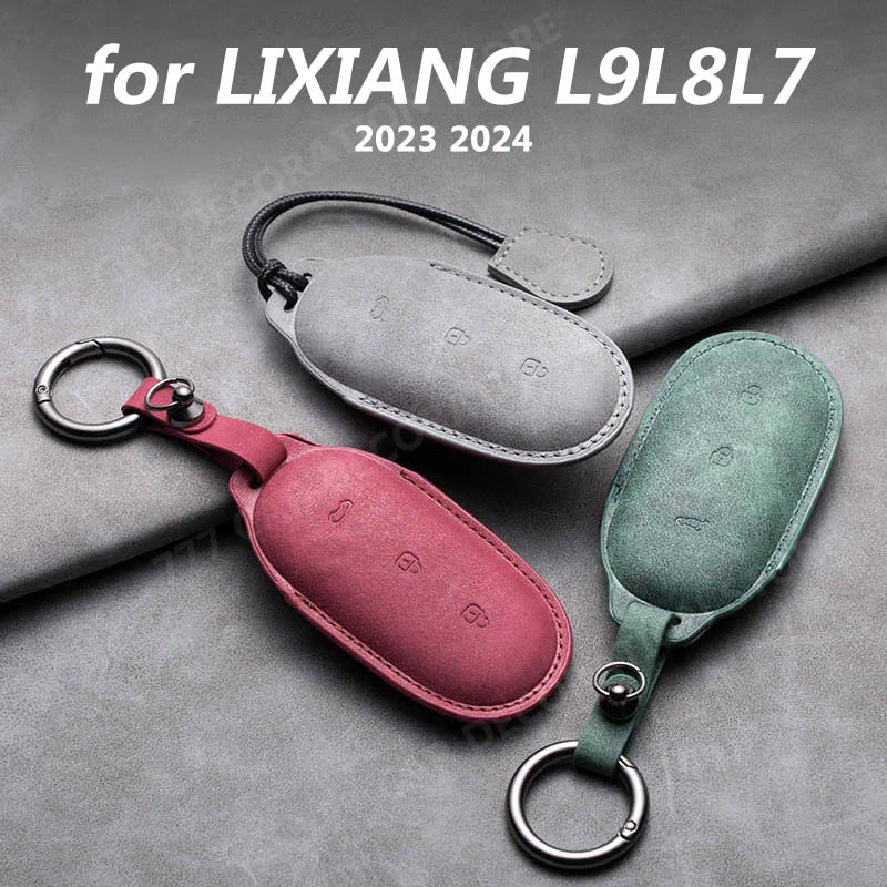 for LIXIANG L9 L8 L7 one 2023 2024 Car interior decoration accessories Car key cover DIY protective cover 1pcs