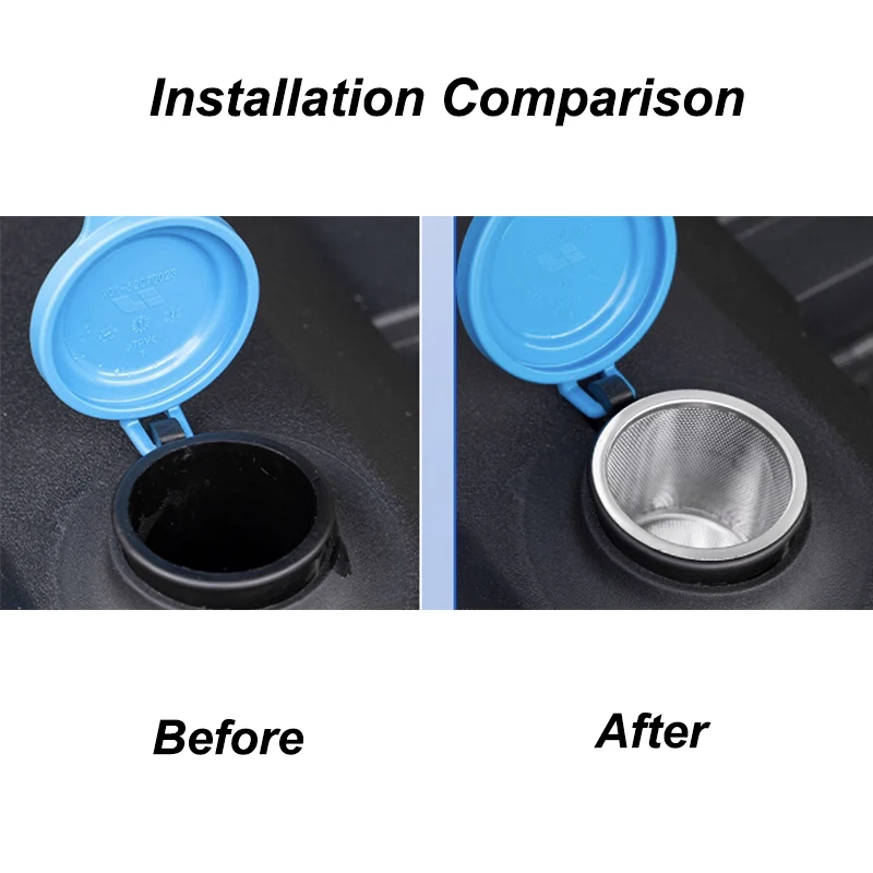 New For DENZA N9 2025 Wiper Water Filter Net Front Hood Filter Wiper Tank Filling Port Funnel Net Stainless