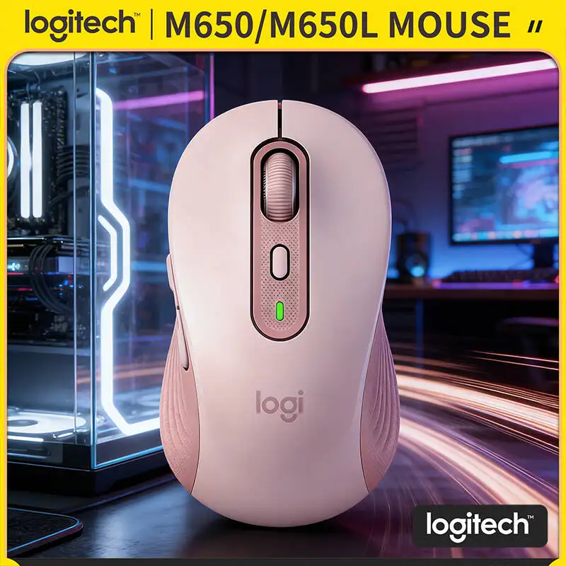 

Logitech M650/M650L Wireless Mouse - SmartWheel Speed Modes, 24-Month Battery, Ergonomic Comfort, Works with Laptop Desktop PC