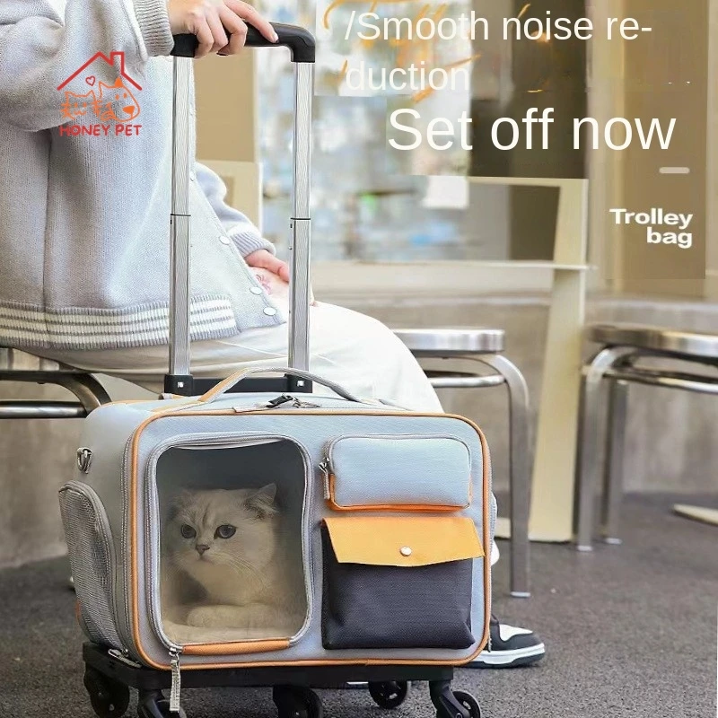 

HONEY PET портативный чехол на колесиках для домашних животных чемодан маленькая сумка для собак высокая стоимость антистресс рюкзак для кошек горячие новые аксессуары для кошек