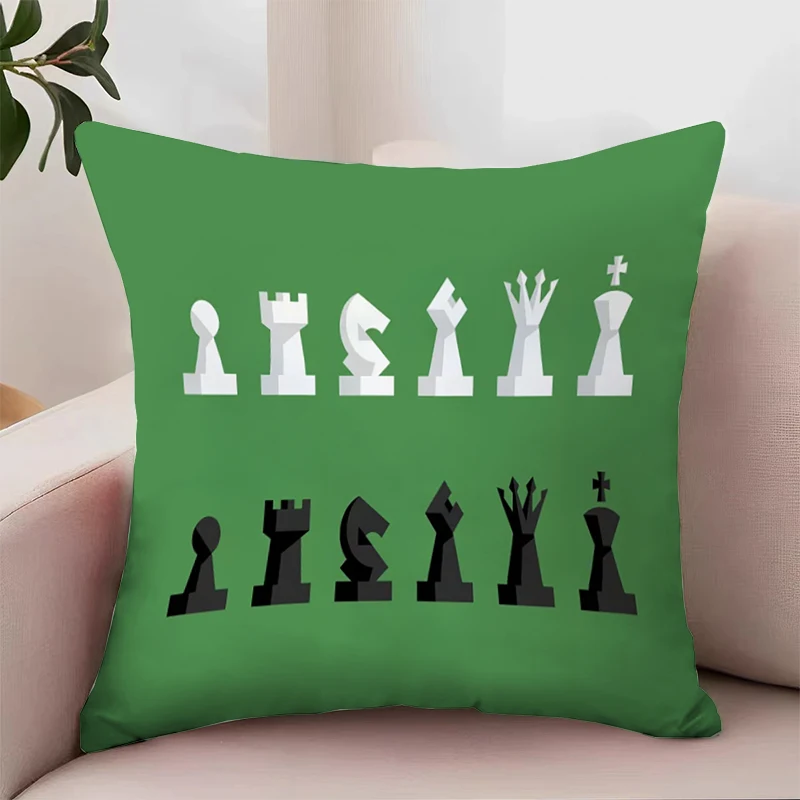 Chess Board 45x45 Cushion Cover for Living Room Cushions Decorative Pillowcase 40x40 Pillow Cases Decorative Home Decor Covers