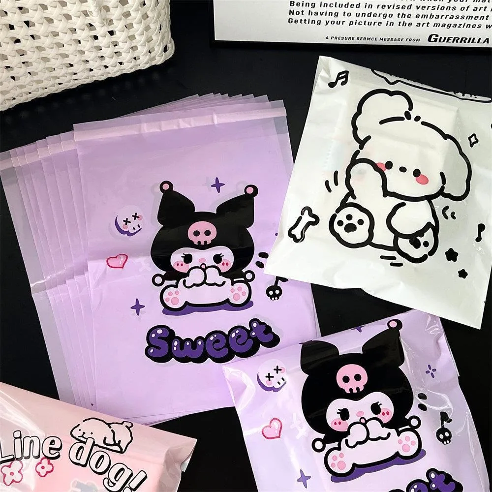 25x35cm Cartoon Express Bag Cute Pupply Courier Envelope Small Gift Bags Business Packaging Supplies Waterproof Mailbag 100Pcs