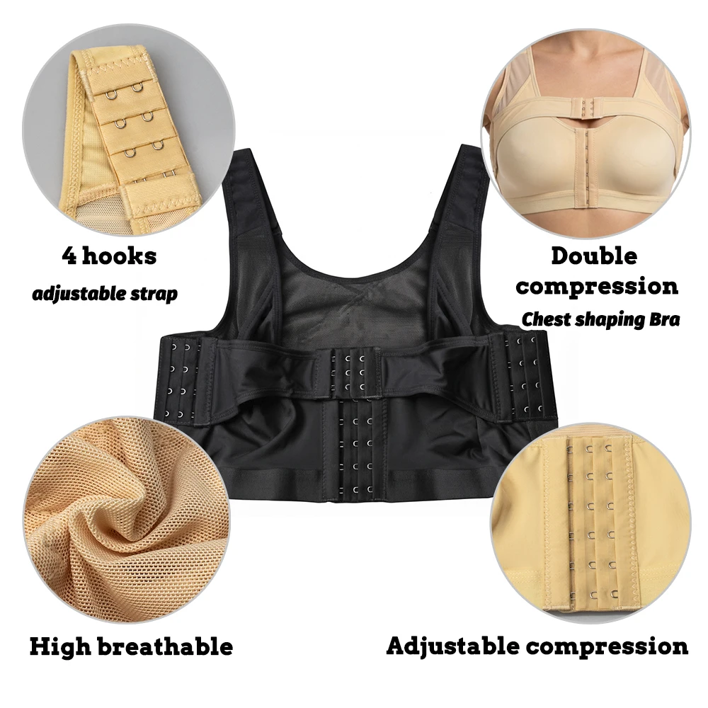 Shaper Bras Push Up Bralettes Corset Tops Post Surgery Operative Shapewear Chest Binders Wireless Bodice‌ ‌Women Undergarment‌