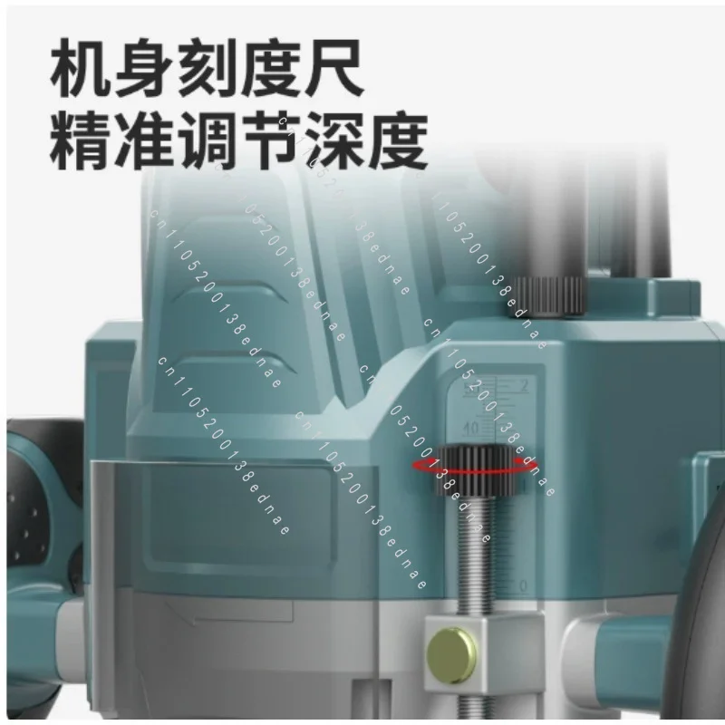 2000W Woodworking Trimming Machine 220V Adjustable Speed Gong Machine, Plywood Slotting Tenon Tool