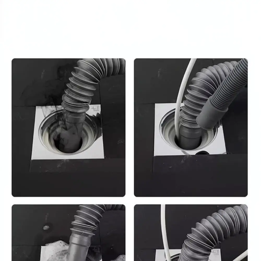 Universal Washing Machine Drain Hose Connector Multi Port Adapter For Floor Drain Pipe Anti Odor Bathroom Balcony System