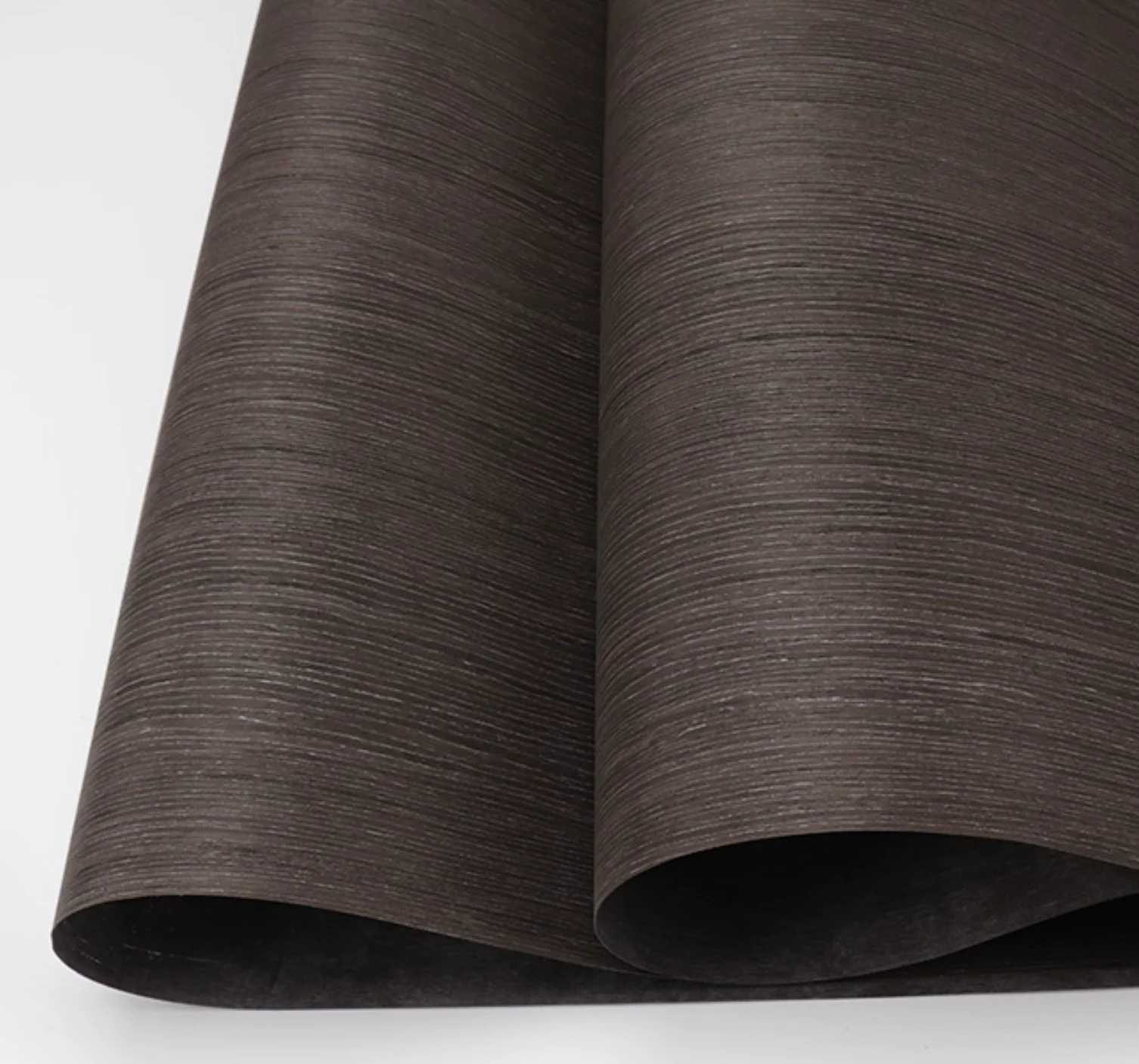 L:2.5meters Width:580mm T:0.25mm Tech Silver Wire Black Oak  Wood Veneer High End Fashionable Home Decoration