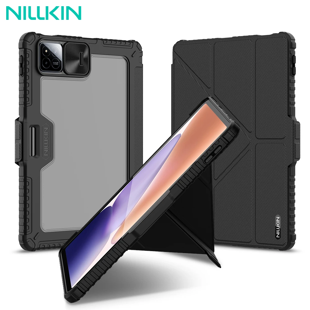 

NILLKIN For Xiaomi Pad 7 Pro Magnetic Case Multi-angle Folding Camera Protection Black Cover With Pencil Holder For Xiaomi Pad 7