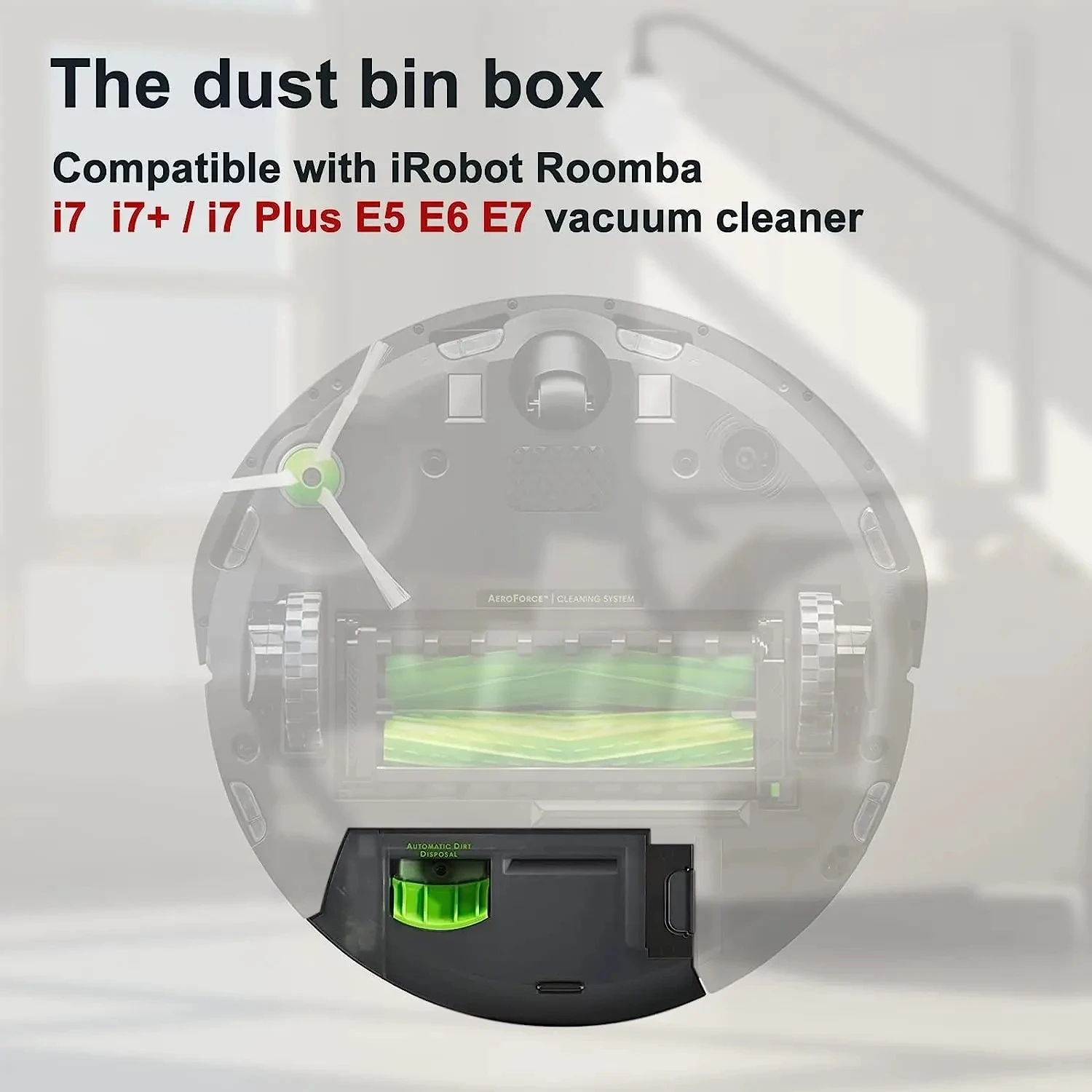 Dust Bin Box Replacement Compatible with iRobot Roomba E5 E6 E7 i1 i3 i4 i6 I7 i7+ i7 Plus i8 J7 Parts Replacement