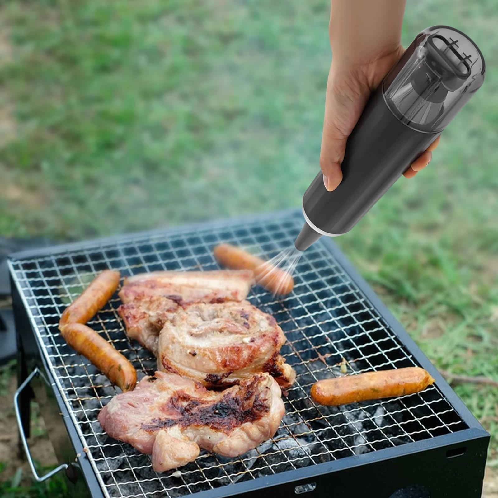 6 فوهات مكنسة كهربائية للسيارة، مكنسة كهربائية محمولة قوية، مكنسة كهربائية صغيرة محمولة لتنفيخ النفخ #3