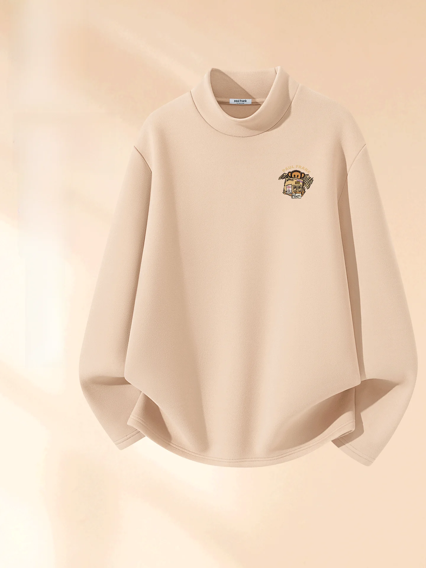 

Мужская теплая футболка с высоким воротником на флисовой подкладке для осени и зимы, дышащая, антибактериальная, с функцией быстрого нагрева