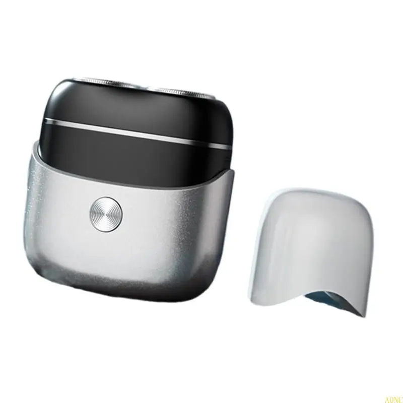 Портативный миниатюрный миниатюрный миниатюр A0NC для мужчин с USB -зарядкой бороды триммер