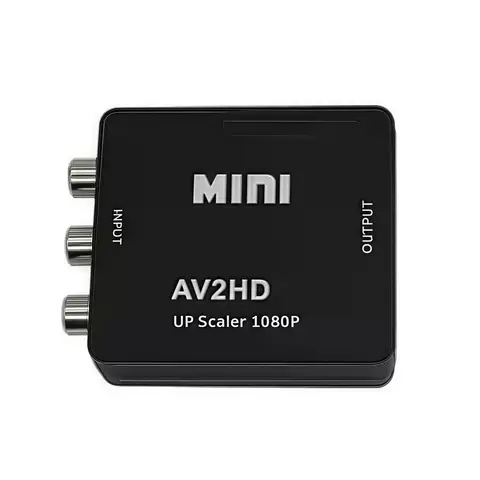 1080p HD RCA to HDMI Converter – AV to HDMI Adapter with Plug-and-Play, Full HD Video/Audio & Universal Compatibility