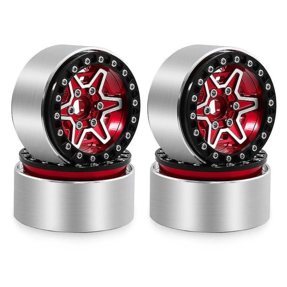 4개 1.9인치 CNC 플래니터리 허브 1/10 RC 크롤러 자동차용 Axial SCX10 90046 900347 GEN 8 Traxxas TRX4 Defender Jeep TRX6 G63 Wraith