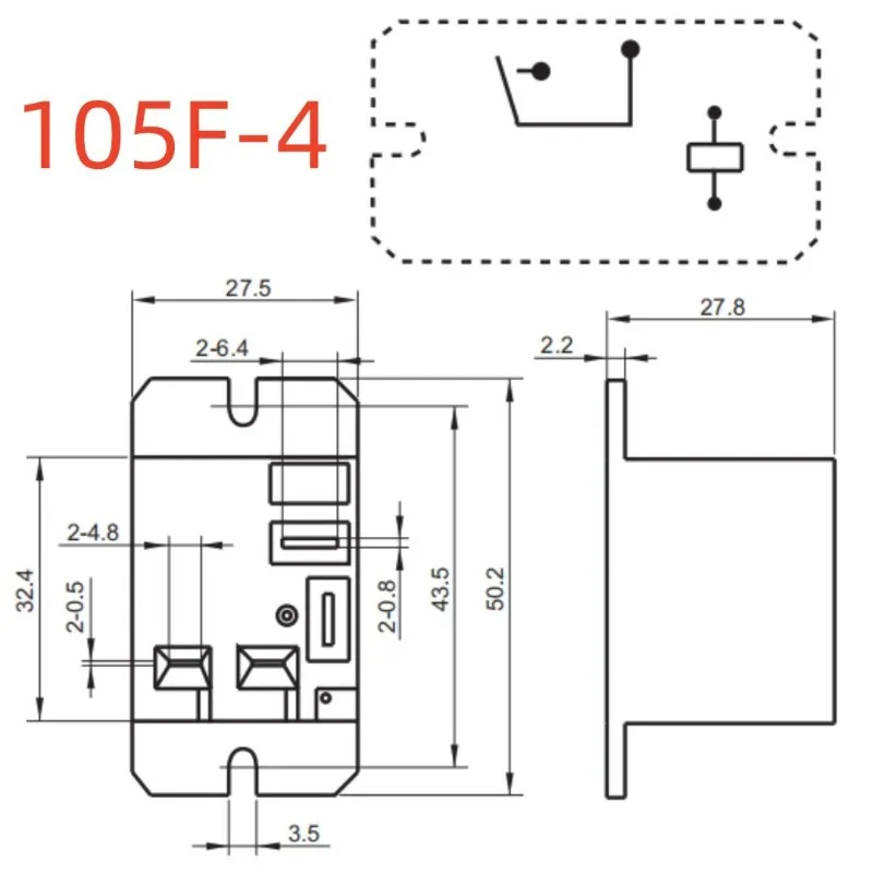 （Large quantity negotiable ）New 1pcs/lot HF105F-4 220AK-1HSF 220VAC 30A