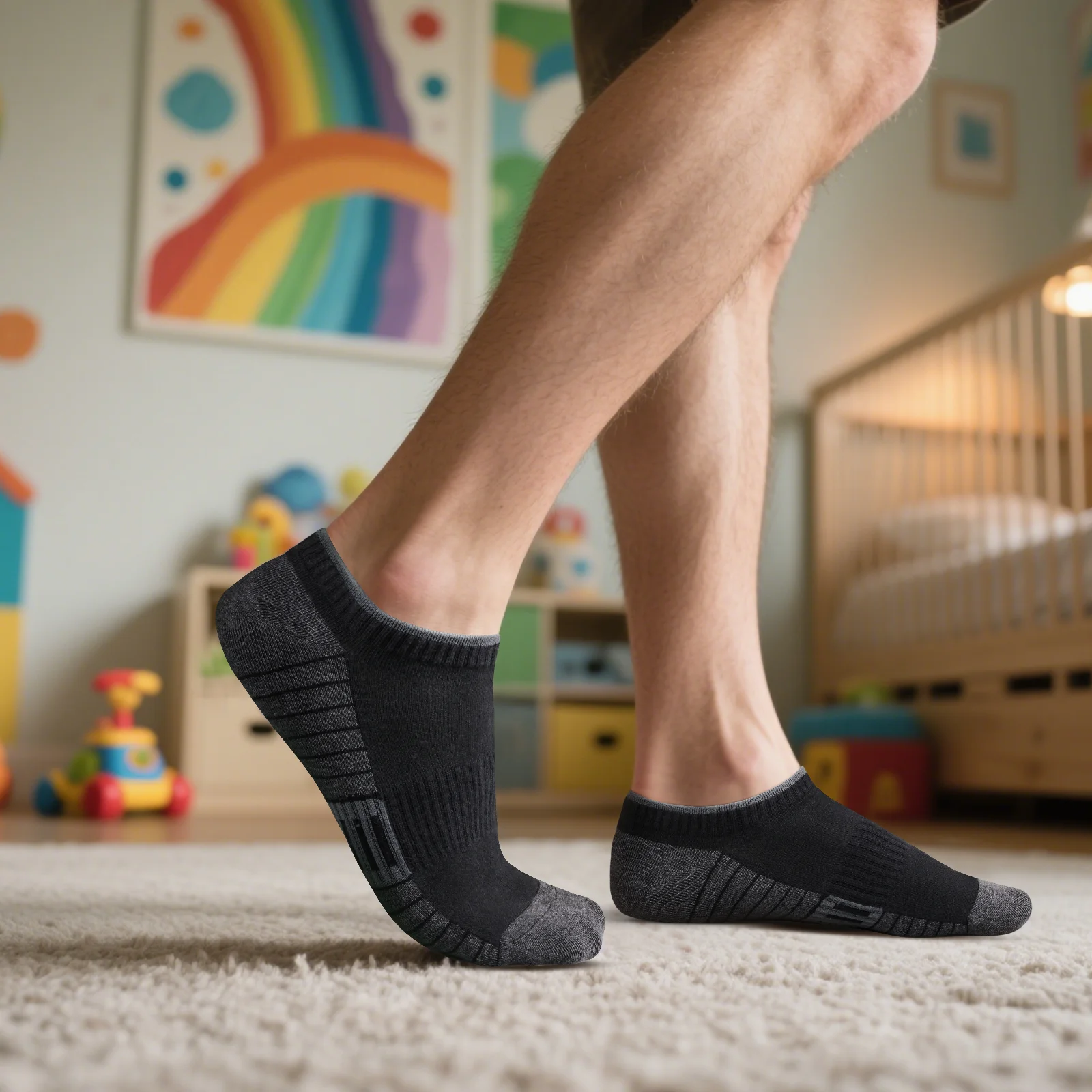 جوارب YUEDGE للكاحل من الفسكوز الخيزران للرجال والنساء، قابلة للتنفس ومضادة للرائحة للاستخدام اليومي، جوارب رياضية منخفضة القطع