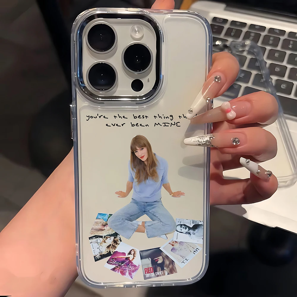 S-Swift Singer T-Taylor Phone Case For iPhone 17 16e 16 15 14 13 12 11 mini Pro Max X XR XSMAX 8 7 Air Plus Transparent Cover view 6