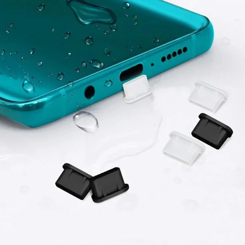 

5/10PCS Mobile Phone USB Type C Dust Plugs Silicone USB Phone Charging Port Protective Cover Dust Protector Stopper Dustproof