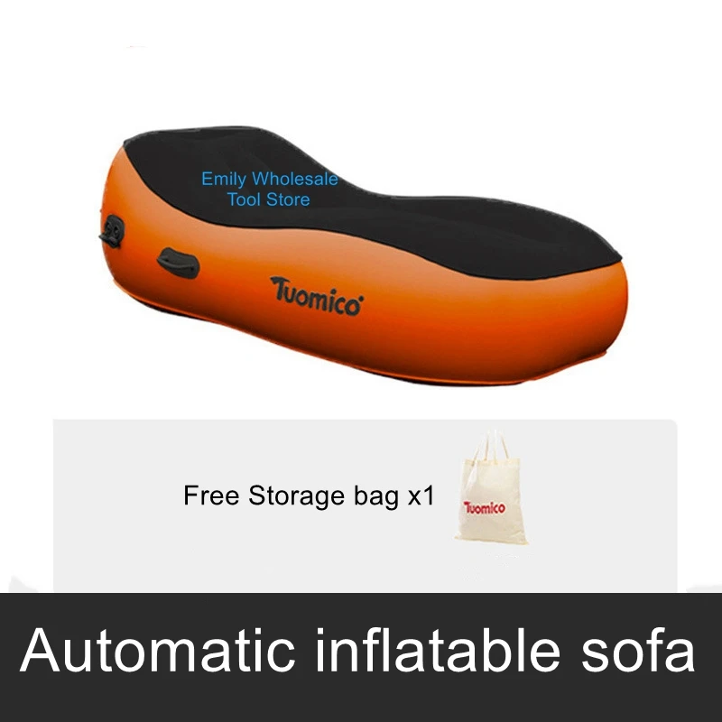 Fully automatic inflatable sofa air mattress outdoor camping portable lazy lunch break hit the ground household air lounger