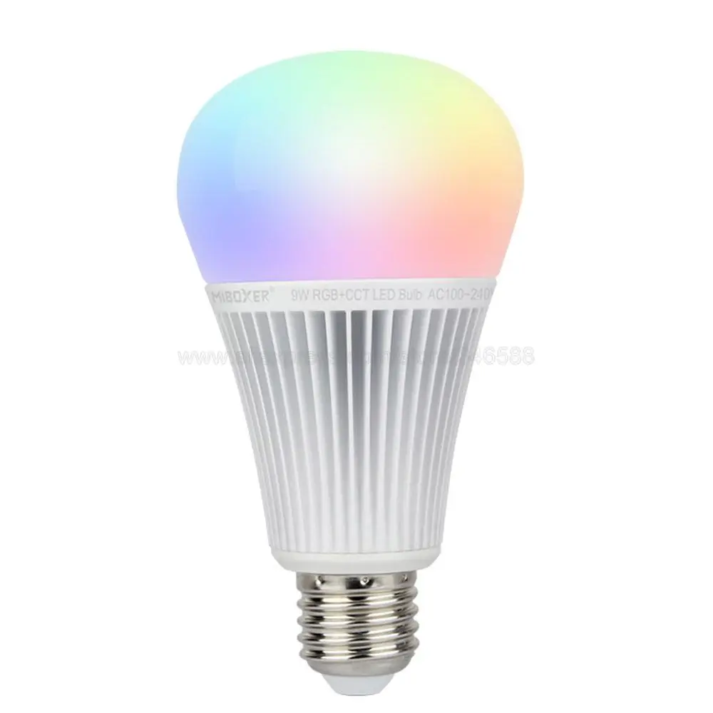 MiBoxer 9W E27 RGB + CCT Smart WiFi Lampadina LED FUT012 AC110V 220V 2.4G APP remota per smartphone a 4 zone Alexa Google Controllo vocale