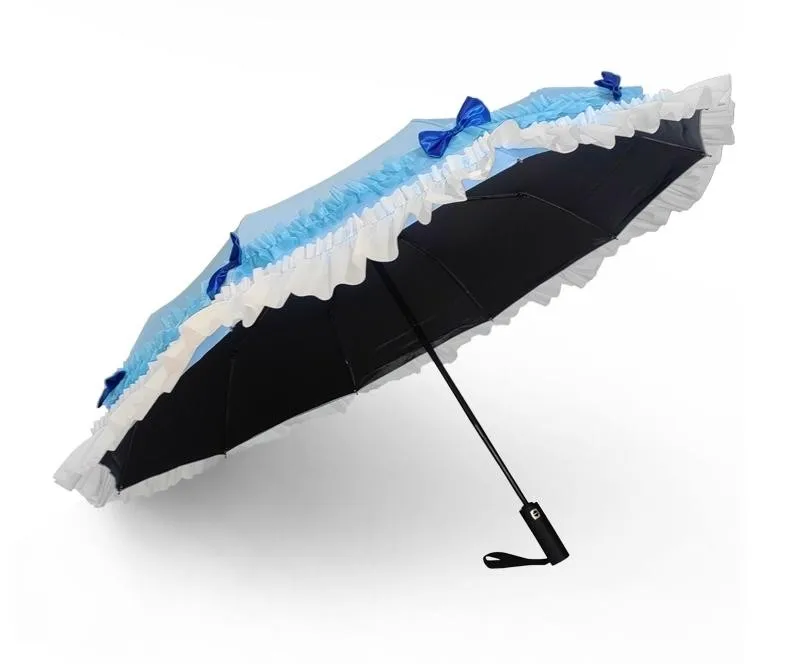 Violet Evergarden Automatic Umbrella Rainy Sunny Folding Umbrella Anti-uv Windproof  Umbrella Gifts