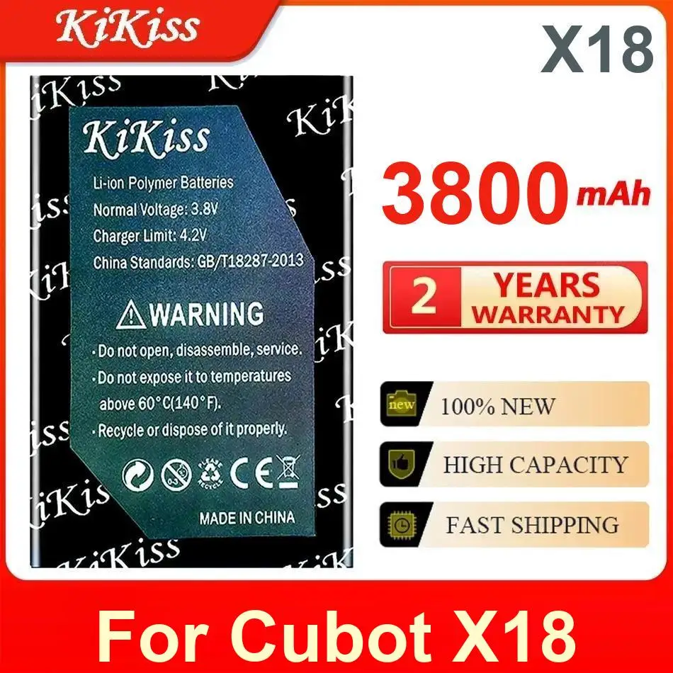 

Аккумулятор X18 3800 мАч для долговечного мобильного телефона Cubot большой емкости