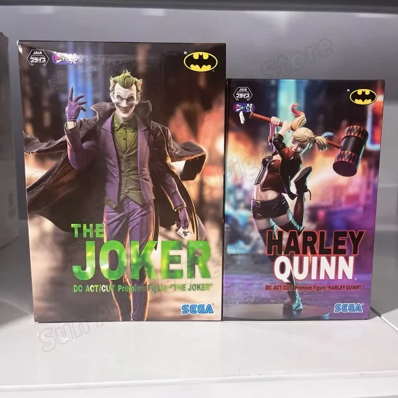 24-hour Shipping Original Marvel DC ACT/CUT PremiuM FIGURE THE JOKER / HARLEY QUINN Model Toys Collection Decoration