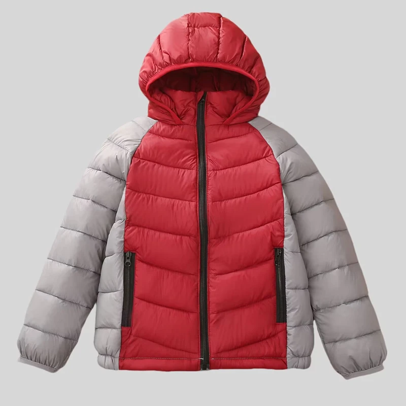 Winter Warm Down Jacket Toddles Learning to Walk Hooded Boys' Pie Overcomes Girls' Clothing Outdoor Thick Wool Collar Jacket