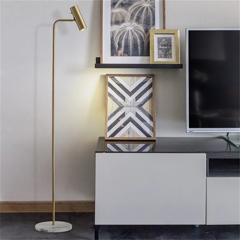 APRIL Modern Floor Lamp Simple LED Standing Lighting Marble Living Room Bedroom Decoration