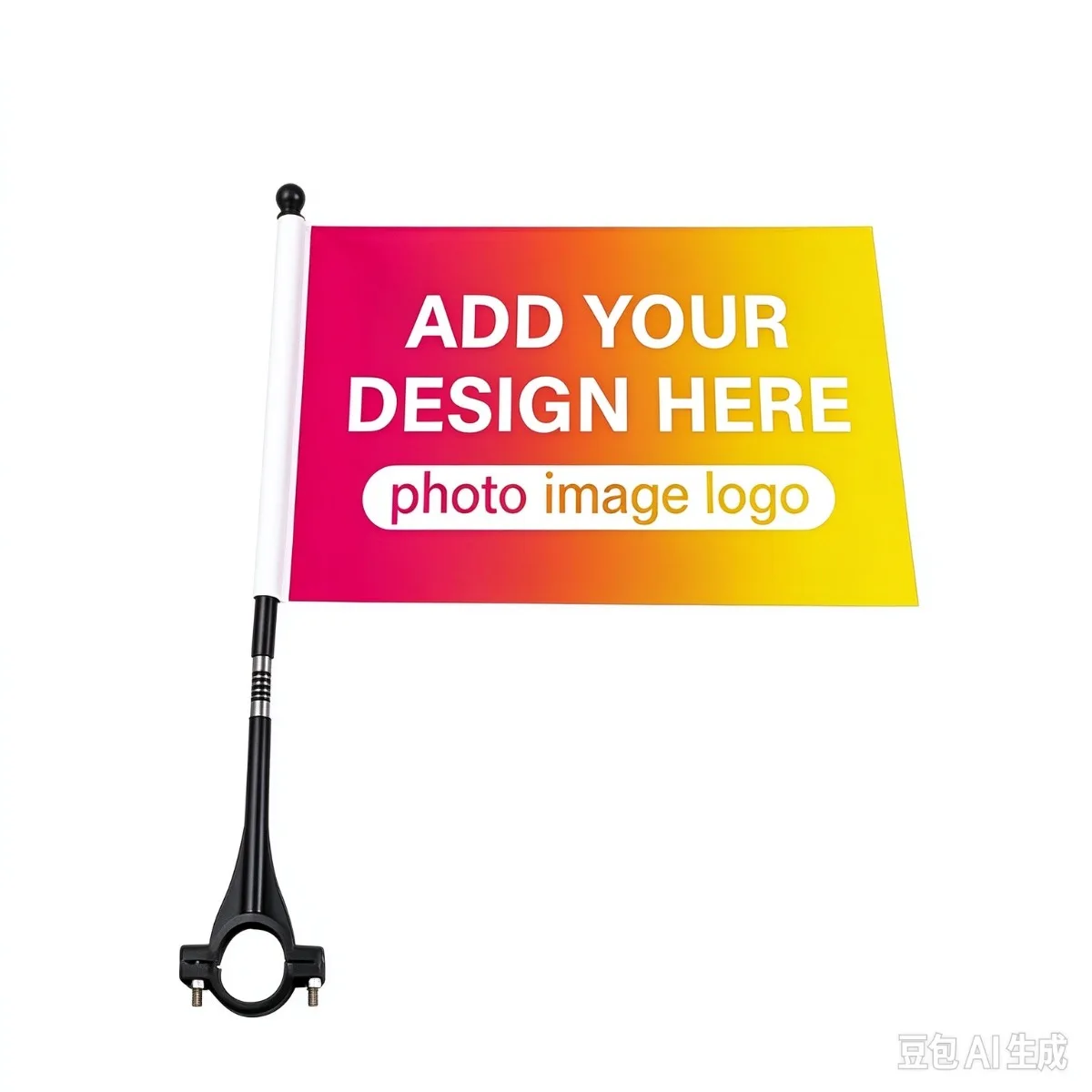 Custom Bicycle Flag 14x21cm Personalized Polyester Bike Banner for Cycling Road Travel Graduation Decor