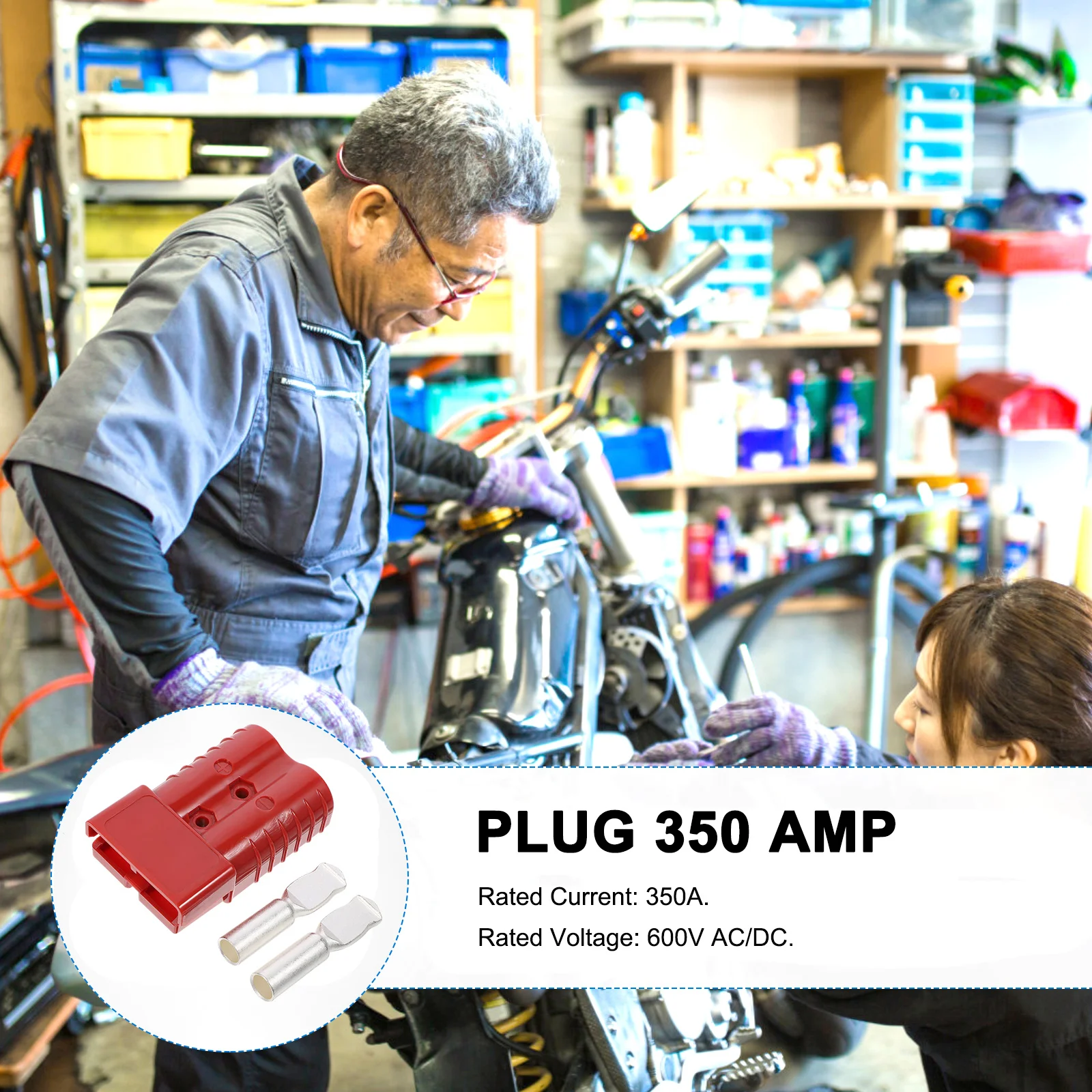 Connecteur Power Pole, 350 A For8.5, Plug Amp, Rechargeable 24.com