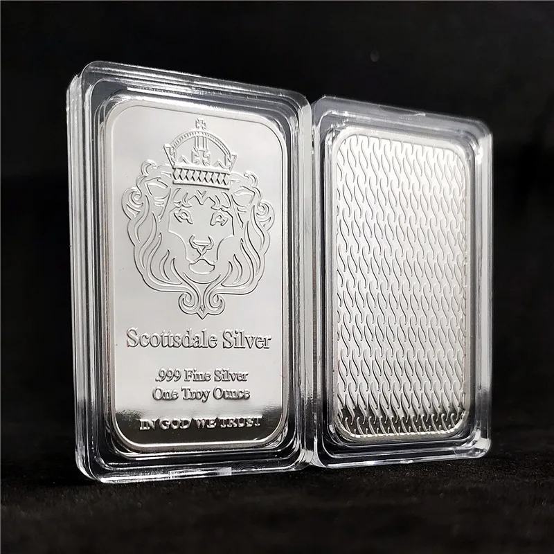 

1 oz silver bars from the United States, Switzerland, and Germany for investment silverware, silver-plated crafts, collectibles