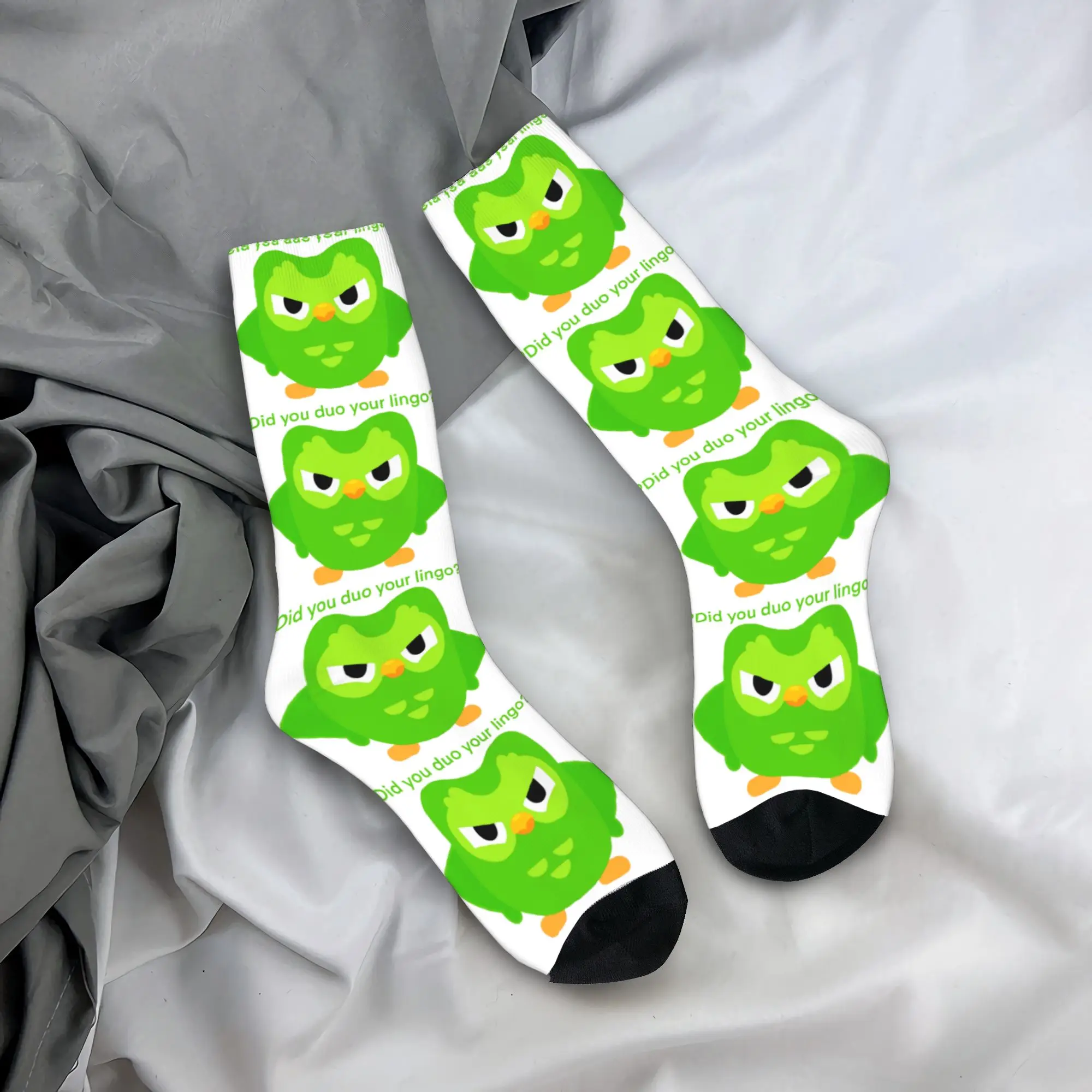 

No hablo, испанские забавные чулки Duolingo Meme, мужские носки, качественные носки, зимние противоскользящие носки для скейтборда с принтом, идея подарка