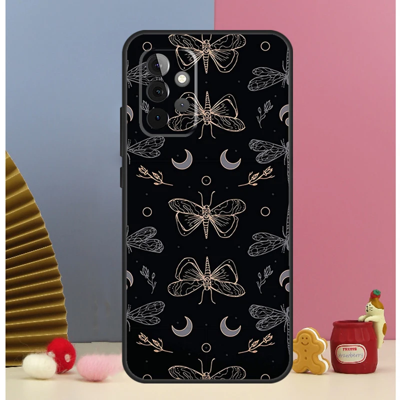Skull Gothic Creepy Pastel Goth Case For Samsung Galaxy A52 A72 A13 A33 A53 A14 A24 A34 A54 A15 A25 A51 A71 A12 A32 Cover