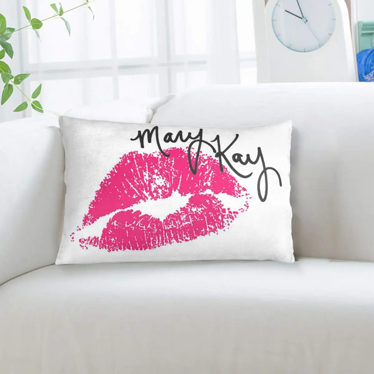 Mary Kay Cosmetics Rectangle Pillowcase Cushion Cover Decor Bedroom Bed Home Comfort Throw Pillow