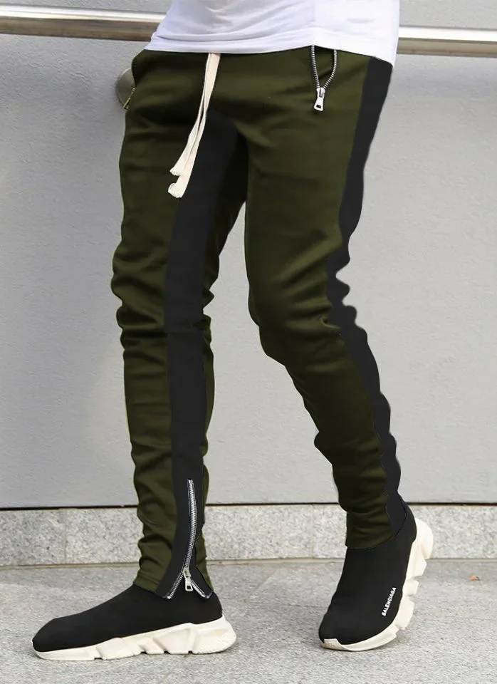 New Mens Casual Fashion Pants Sportswear Skinny Male Trousers Gyms Tracksuits Bottoms Hip Hop Streetwear Joggers Sweatpants K101