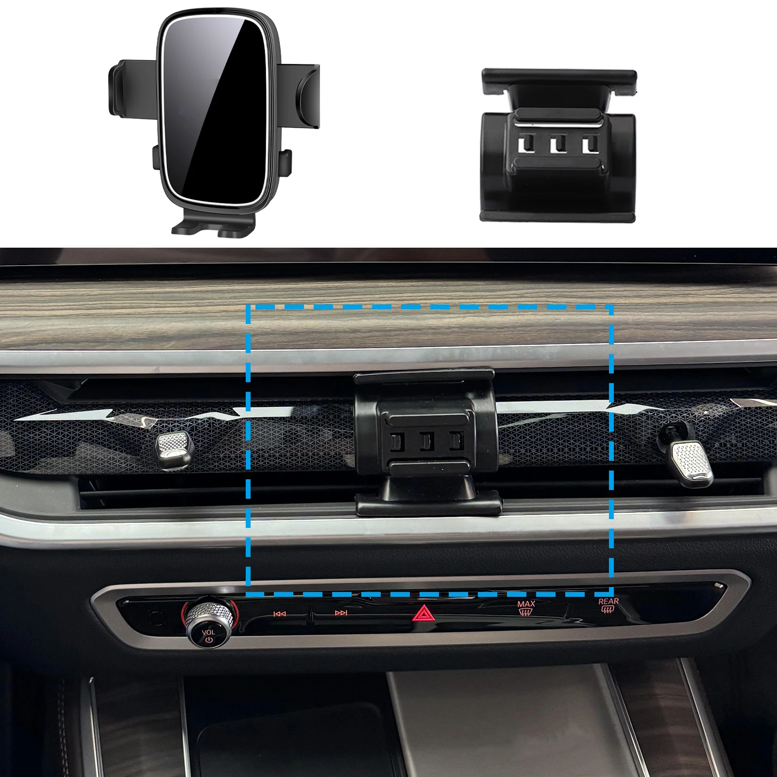 

fit for BMW X5 2023 2024 2025 2026 Custom Fit Phone Holder Mount Dashboard Screen Base No Drill Car​​ accessoires