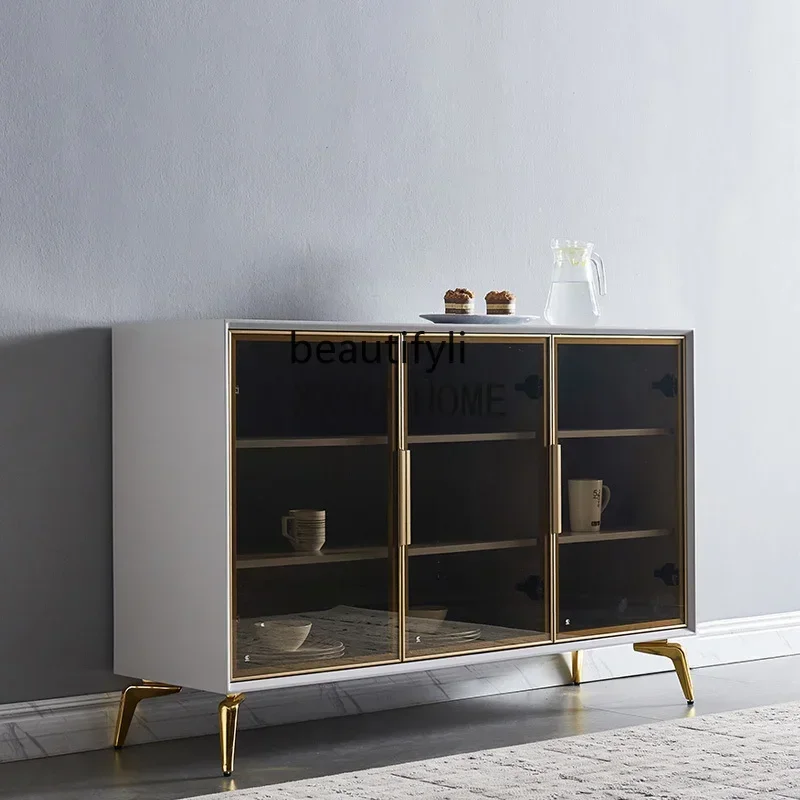 Шкаф-сервант, входной шкаф из массива дерева, настенная гостиная, прихожая, простой шкафчик, большая вместимость