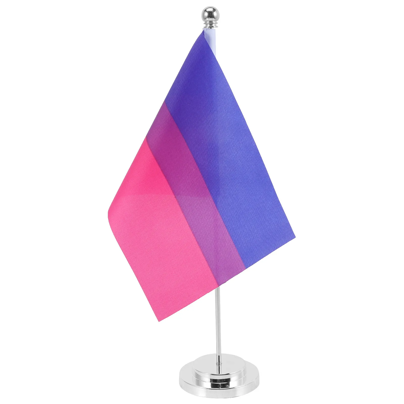 

1Set Bisexual Rainbow Desk Flag Premium Polyester Table Flag for Pride Decorations Festival Mardi Gras Support Party