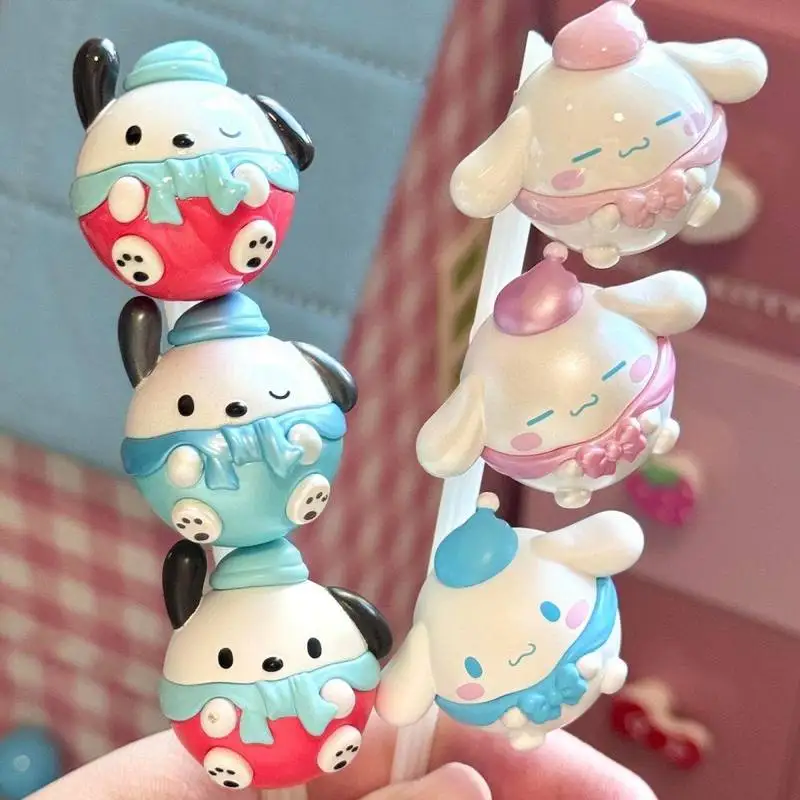 

Sanrio Round Cute Mystery Blind Box Mini Figures Kuromi Hello Kitty Cinnamoroll Pochacco Desktop Decoration Toy Gift For Girls