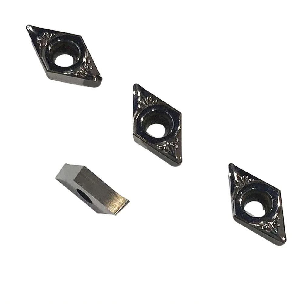 10pcs DCGT070202-AK N01 Carbide Inserts For Aluminum Cutting For Lathe Tool Holder Indexable Turning Tips Metalworking