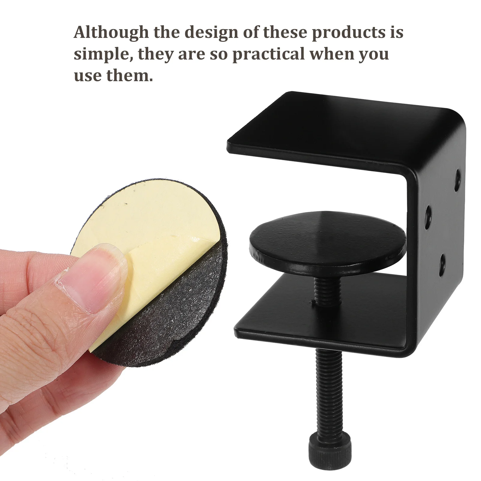 

2Pcs Iron Wall Mount Shelf Brackets Strong Durable Floating Shelf Supports Heavy Duty Brackets for Wood Shelves