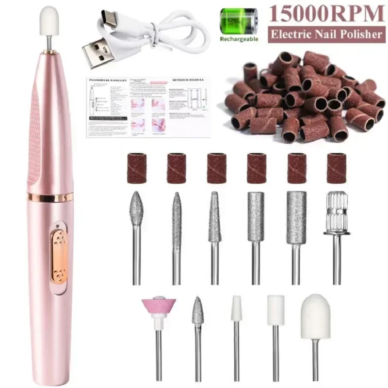 電気ネイルポリッシャー,ドリルビット,プロのネイルポリッシャー,研磨,死んだ皮膚の除去,アートサンディング,ファイルペン,マニキュアマシン