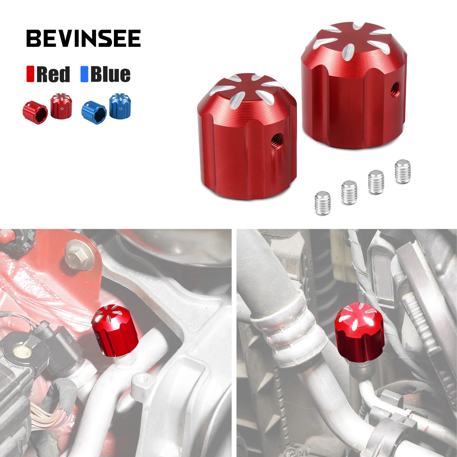 

BEVINSEE A/C Protective Cap for VW Golf for Passat CC for Polo 6R for VW Up for Audi A3 Q3 Q2 A4 A5 A6 A7 TT A1 for SEAT Leon 5F
