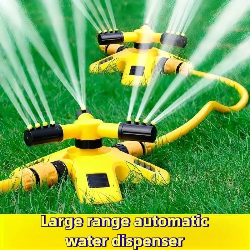 360 Degree Automatic Rotating Sprinkler Head Three Way Rotary Nozzle Garden Lawn Nursery Irrigation Water Sprinkler